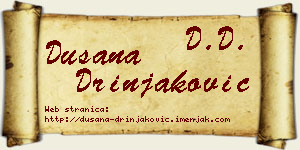 Dušana Drinjaković vizit kartica